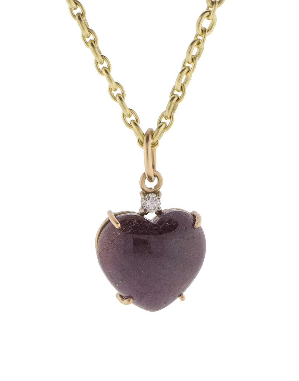 IRENE NEUWIRTH JEWELRY, Cabochon Ruby Heart Charm Pendant