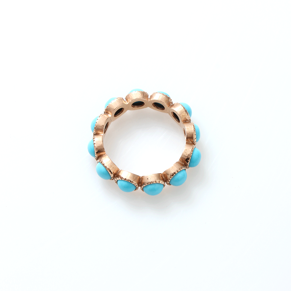 SYLVA & CIE, Cabochon Turquoise Eternity Band