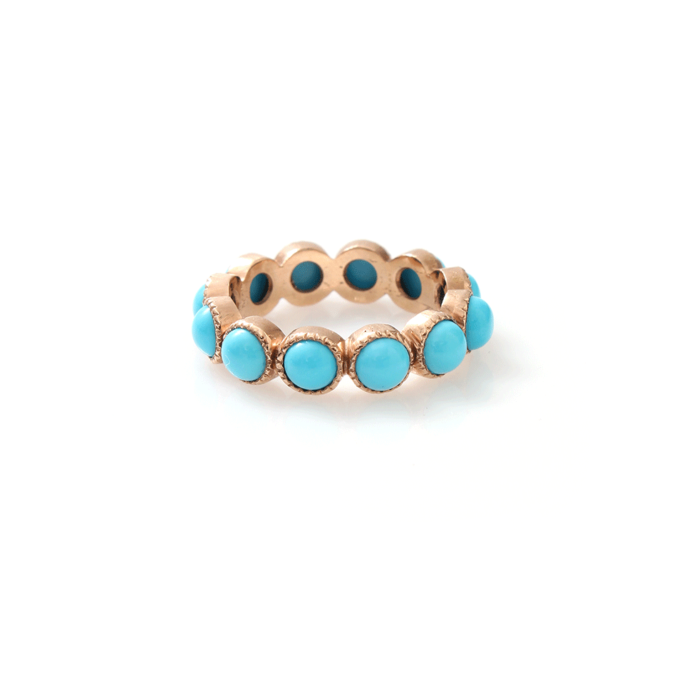 SYLVA & CIE, Cabochon Turquoise Eternity Band