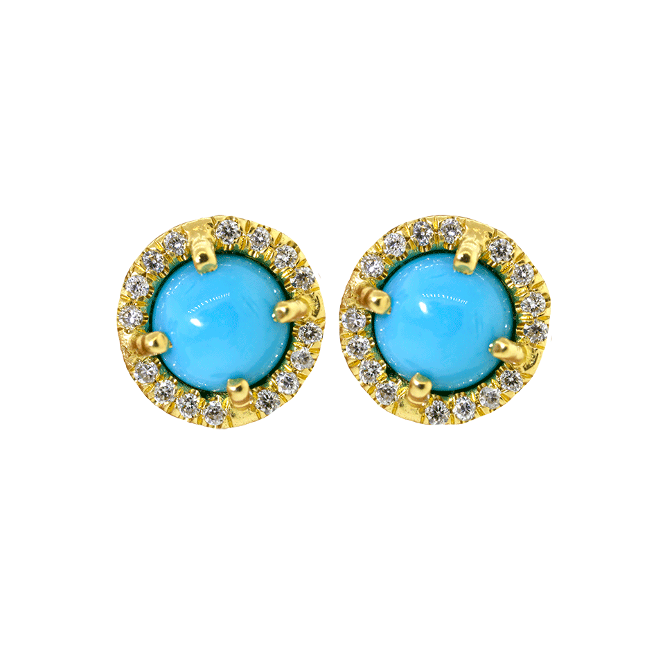 IRENE NEUWIRTH JEWELRY, Cabochon Turquoise Stud Earrings