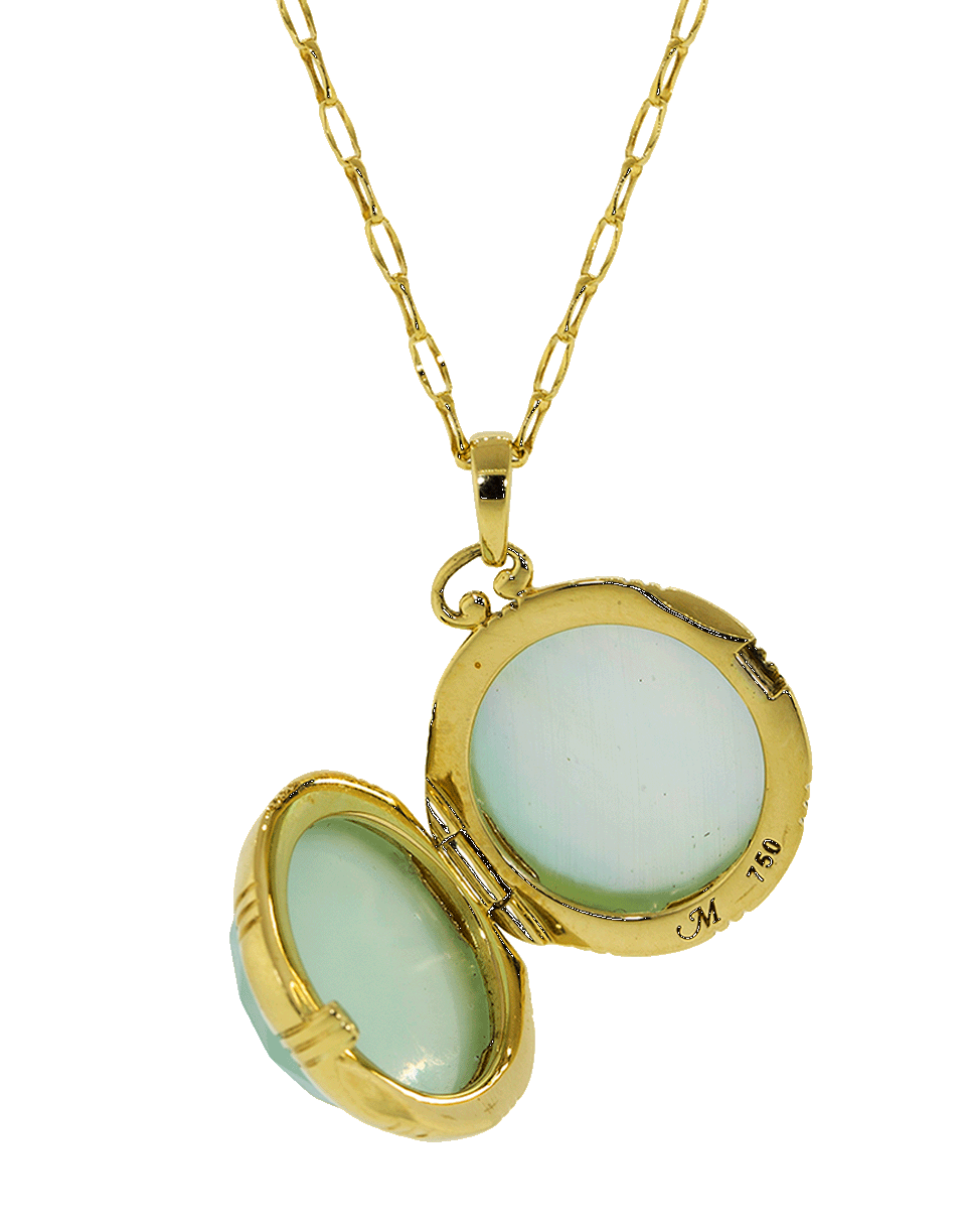 MONICA RICH KOSANN, Calcite Petite Locket Necklace