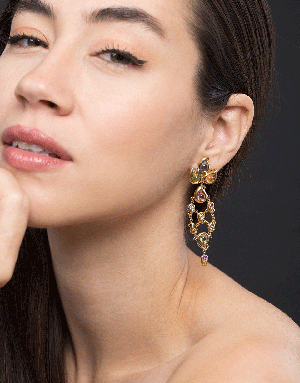 TAMARA COMOLLI, Candy Paisley Chandelier Earrings