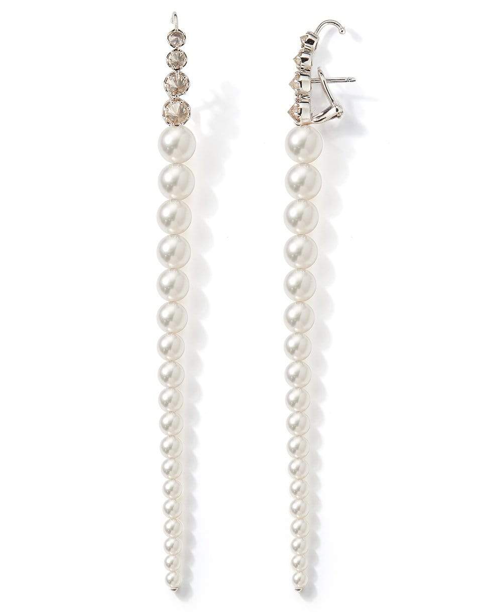 MIZUKI, Cascading Akoya Pearl and Diamond Earrings