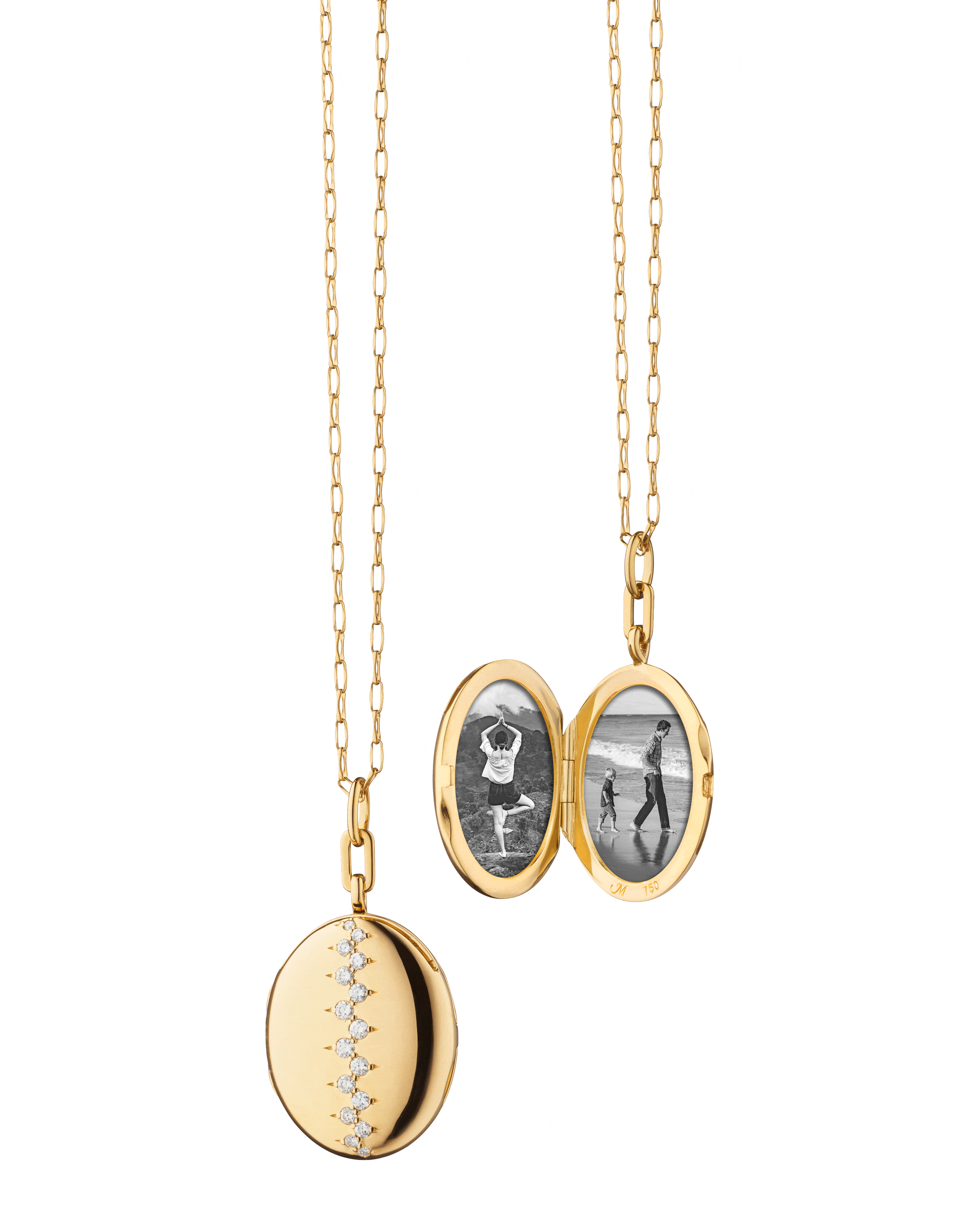 MONICA RICH KOSANN, Catherine Staggered Diamond Locket