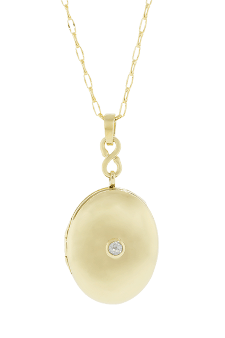 MONICA RICH KOSANN, Center Rose Cut Diamond Locket Necklace