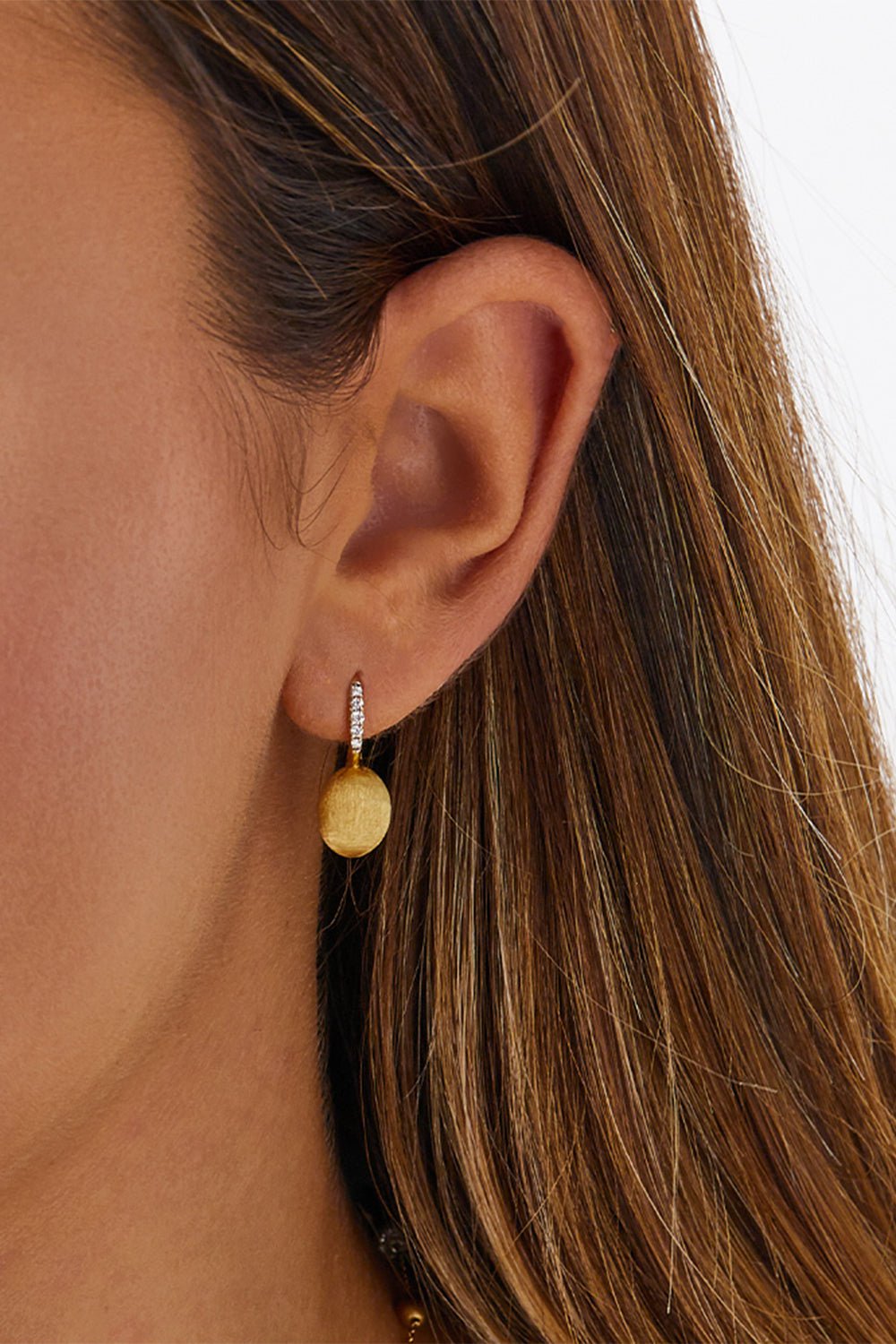 NANIS, Ciliegine Gold Drop Earrings