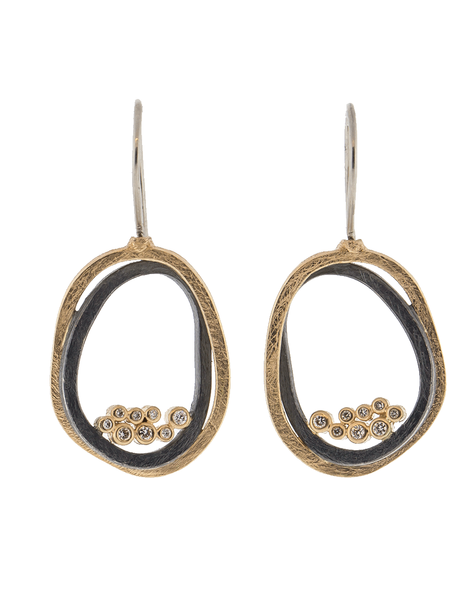 TODD REED, Circle Drop Earrings