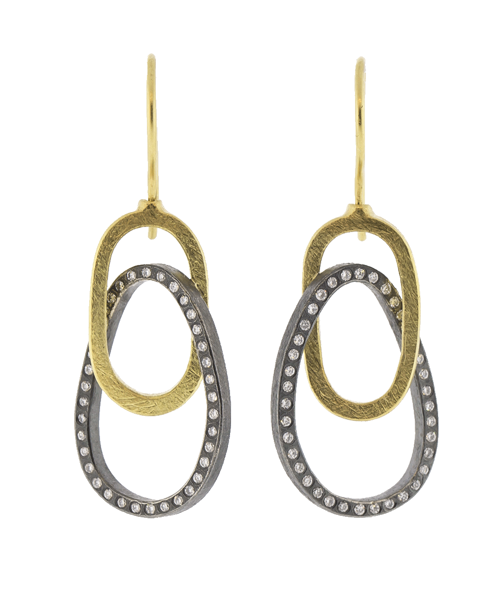 TODD REED, Circle Drop Earrings