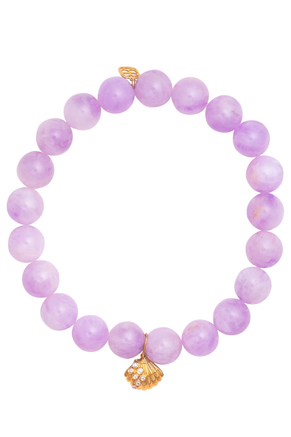 SYDNEY EVAN, Clam Shell Amethyst Bracelet