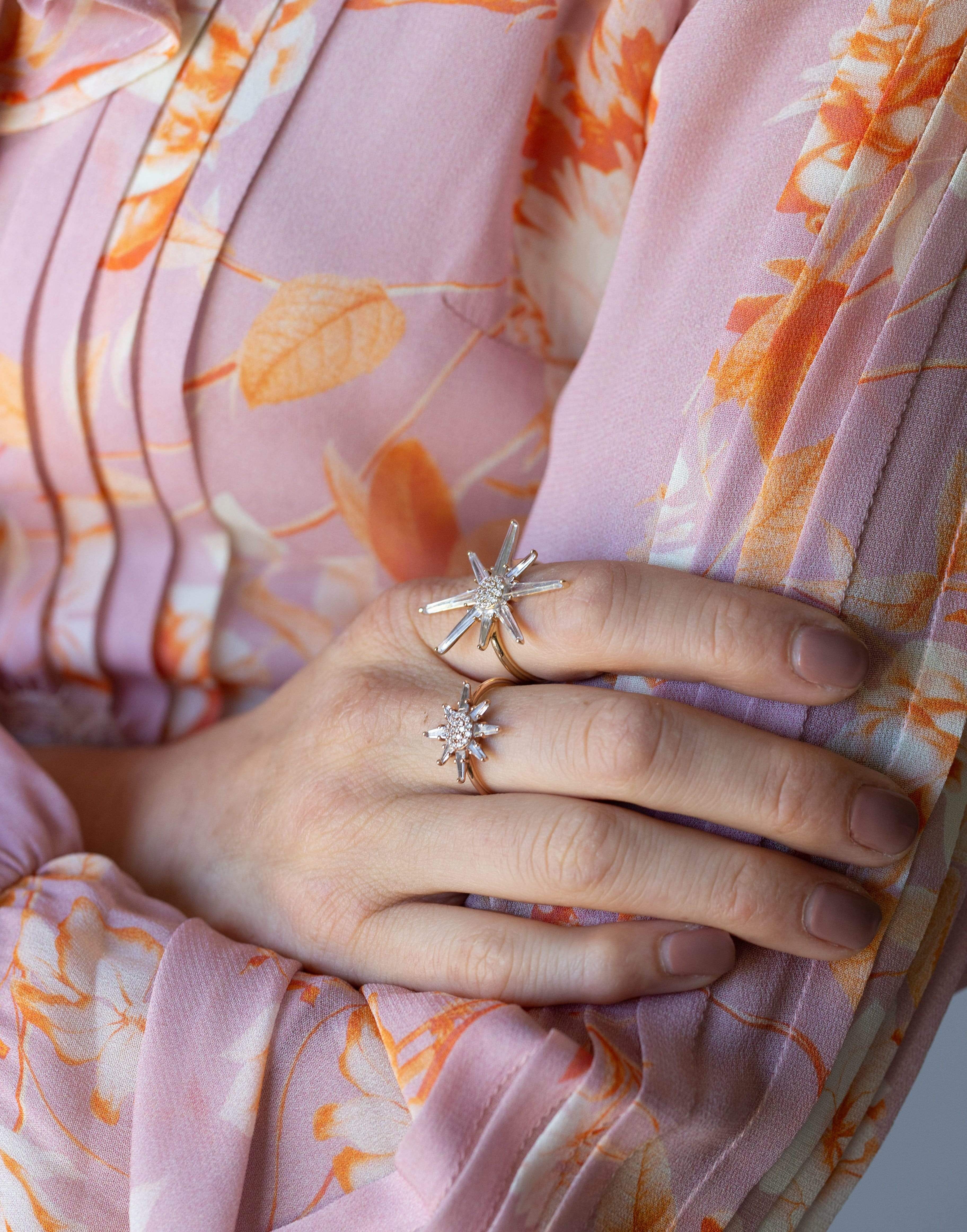 BONDEYE JEWELRY, Clio White Topaz Ring