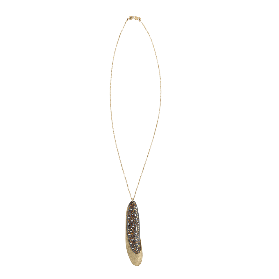 TODD REED, Cognac Diamond Double Pendant Necklace