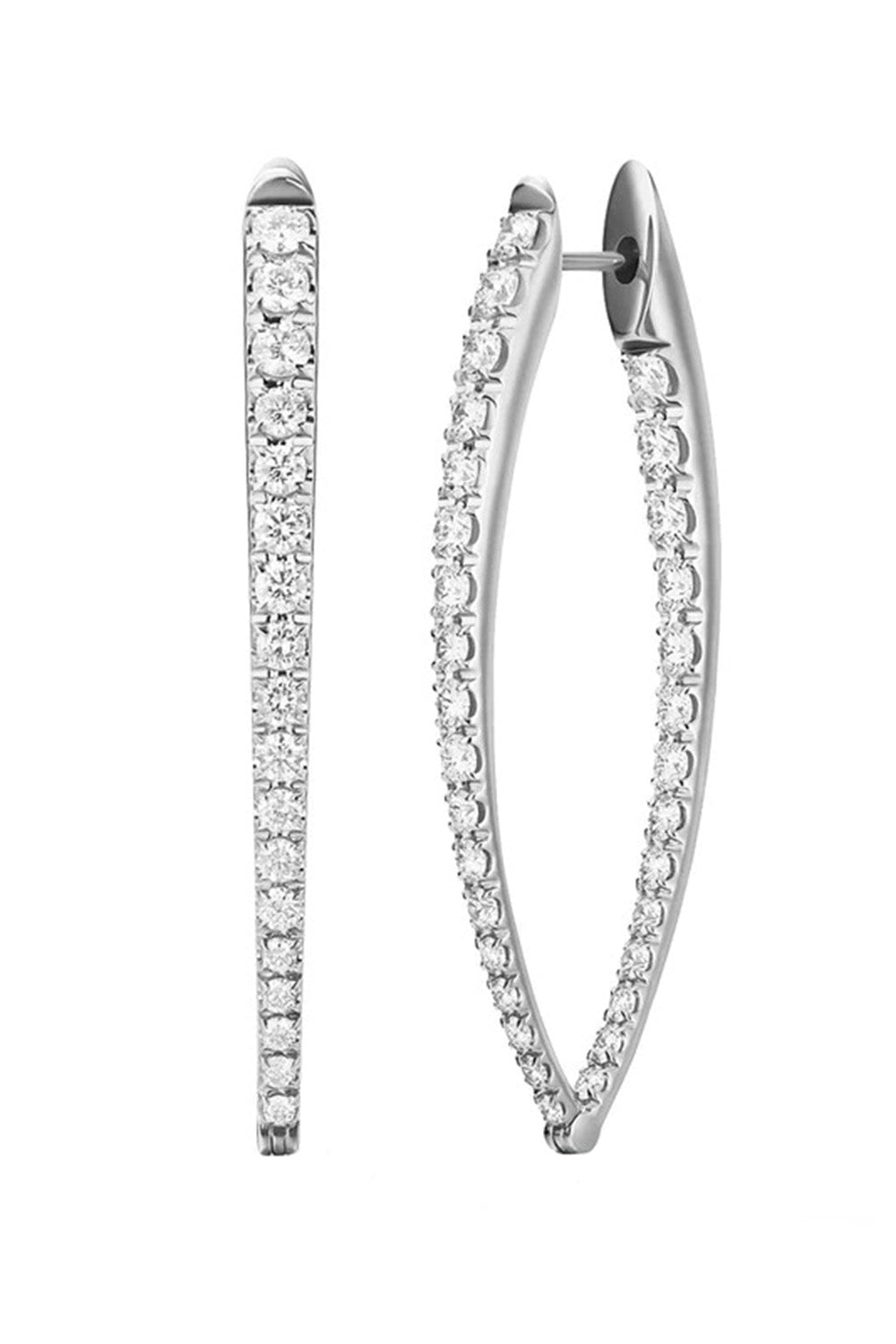 MELISSA KAYE, Cristina Large Diamond Earrings