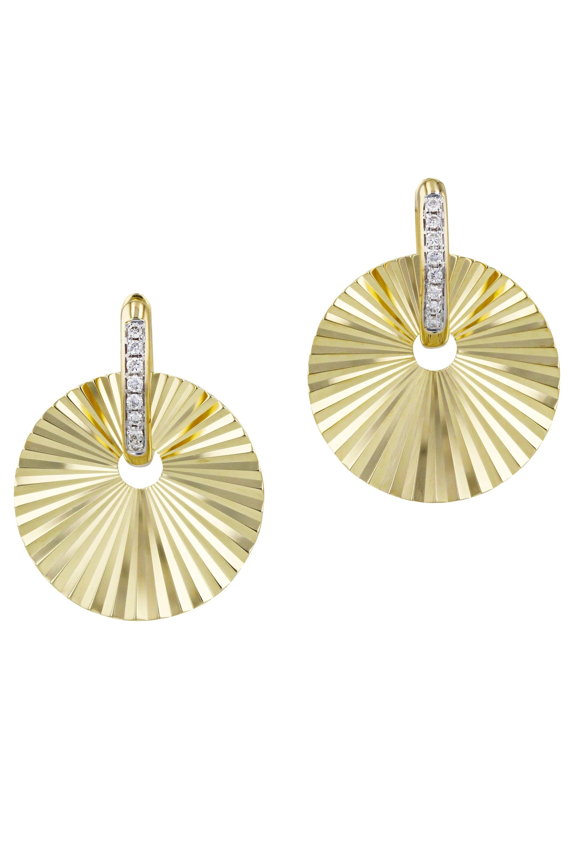 PHILLIPS HOUSE, Diamond Aura Offset Huggie Earring