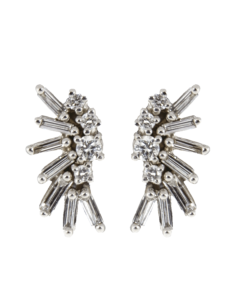 SUZANNE KALAN, Diamond Baguette Stud Earrings