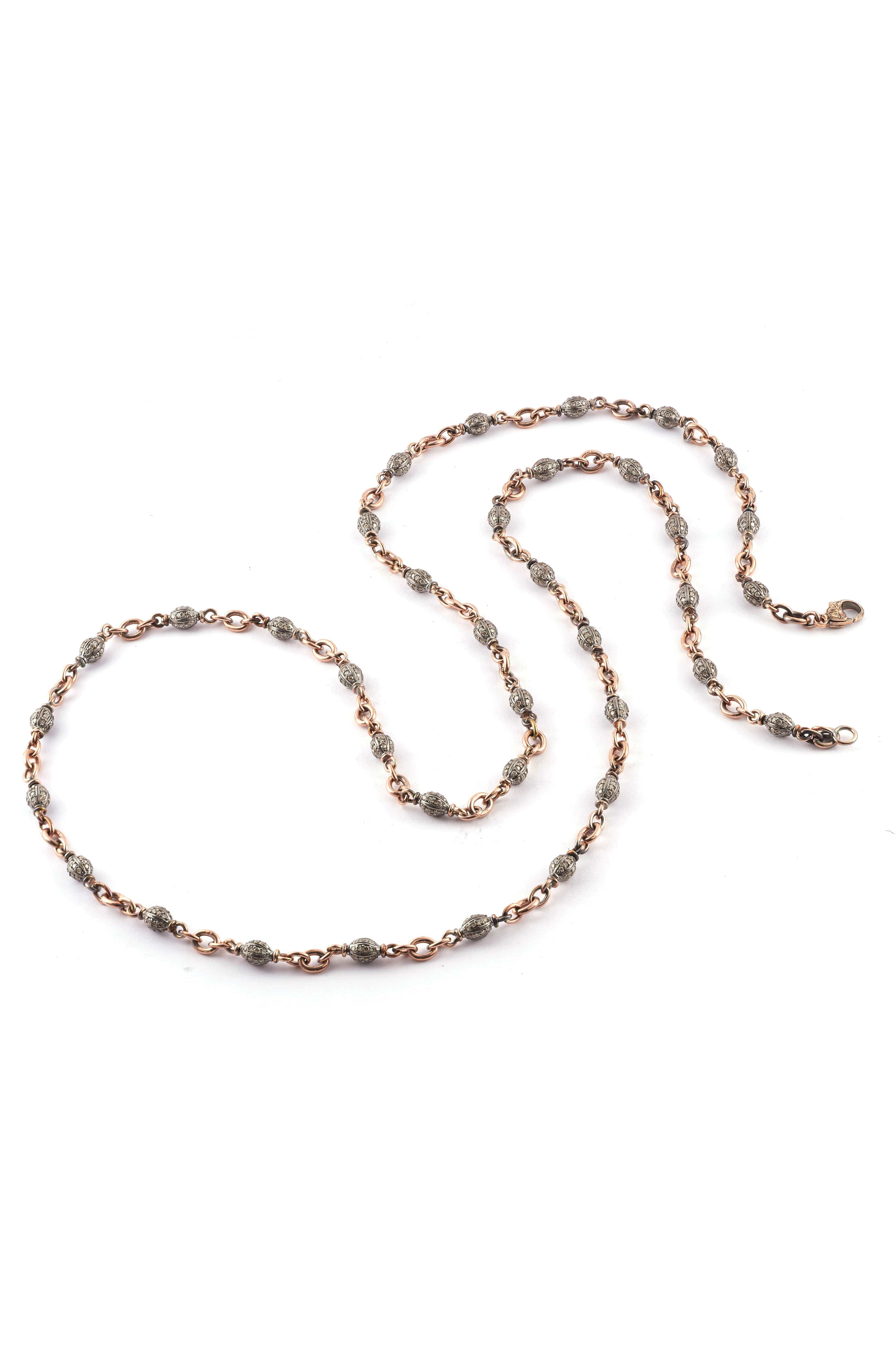 SYLVA & CIE, Diamond Bead Necklace