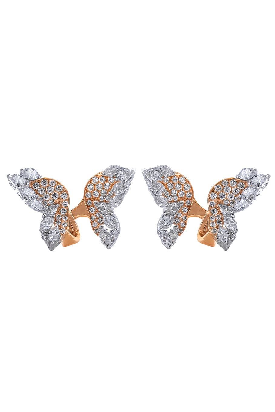 YEPREM JEWELLERY, Diamond Butterfly Earrings