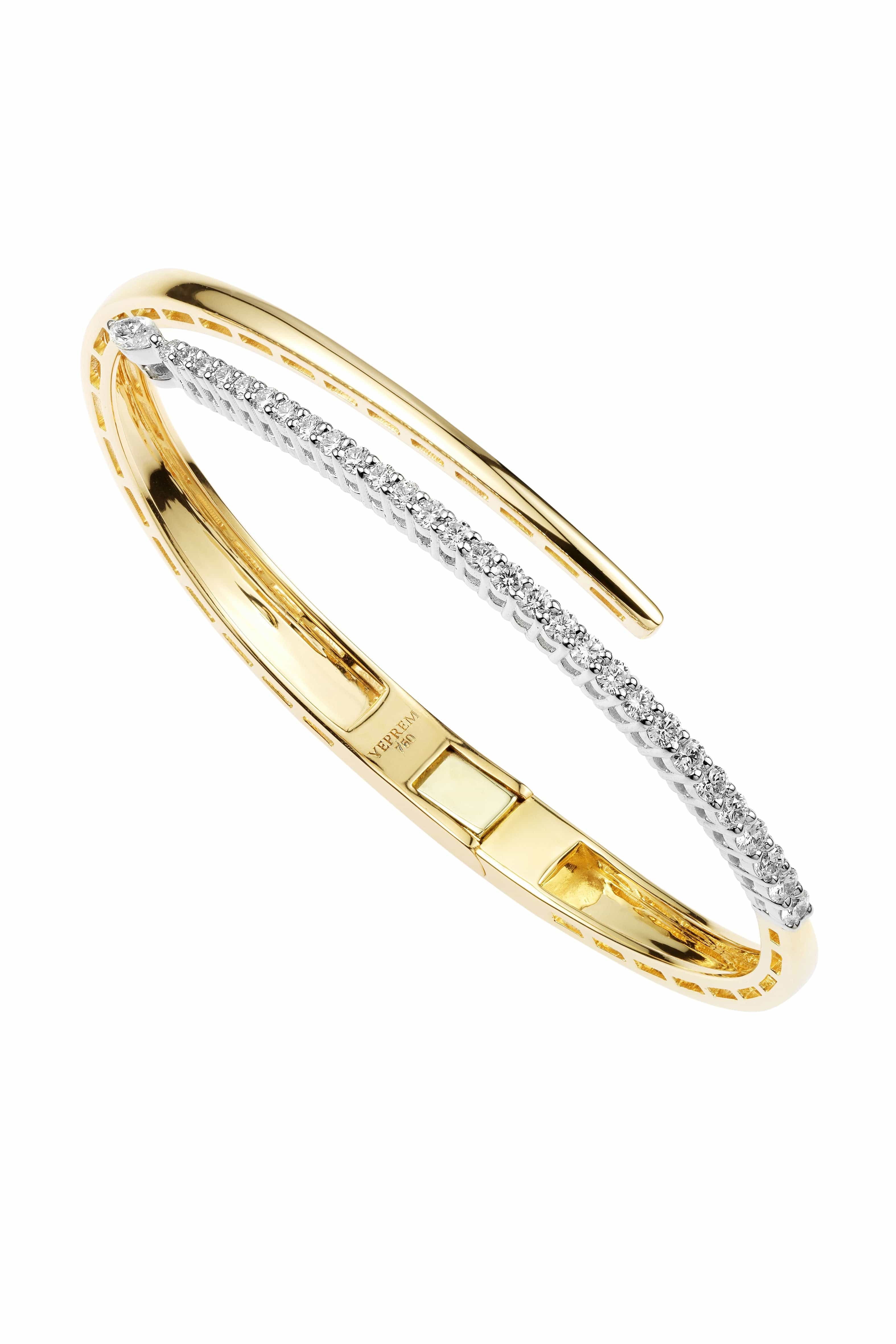 YEPREM JEWELLERY, Diamond Bypass Bracelet