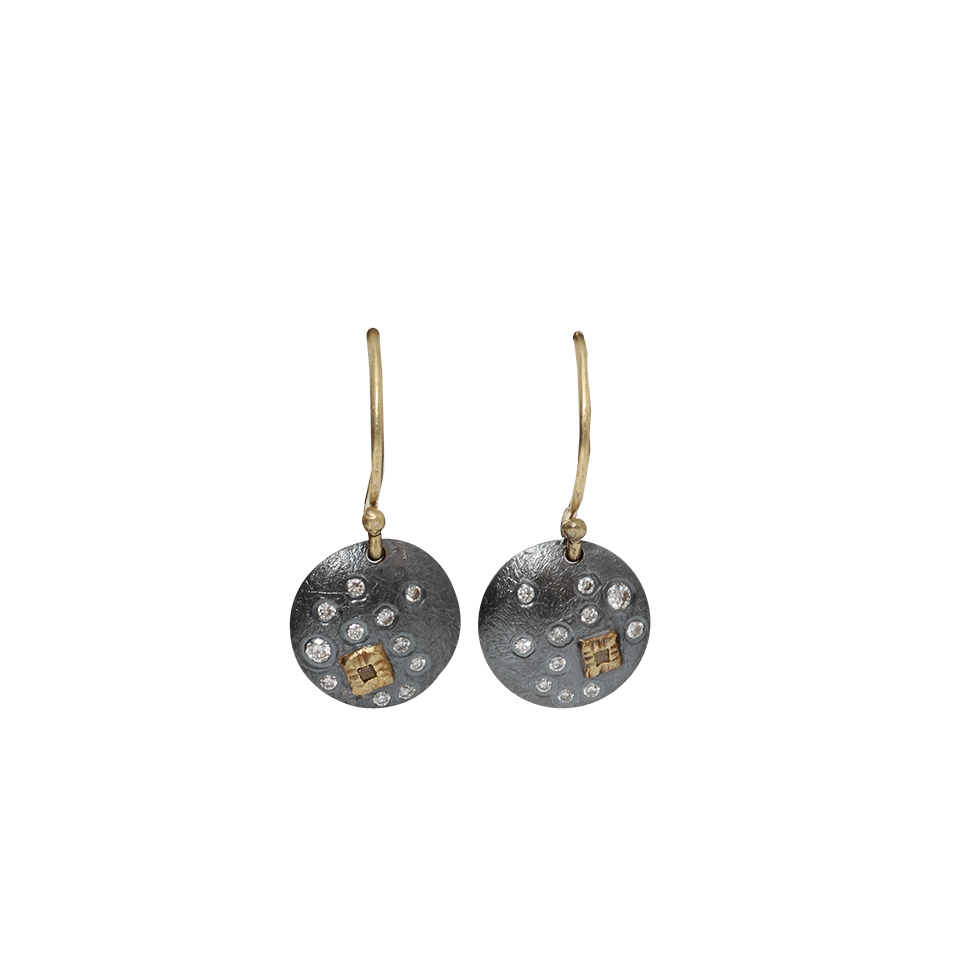 TODD REED, Diamond Circle Earrings