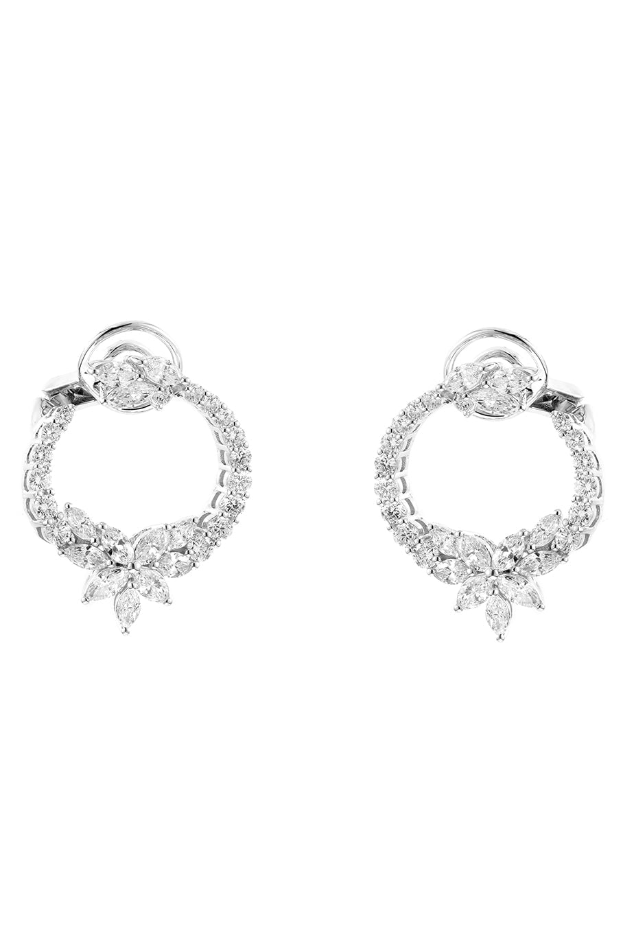 YEPREM JEWELLERY, Diamond Circle Earrings