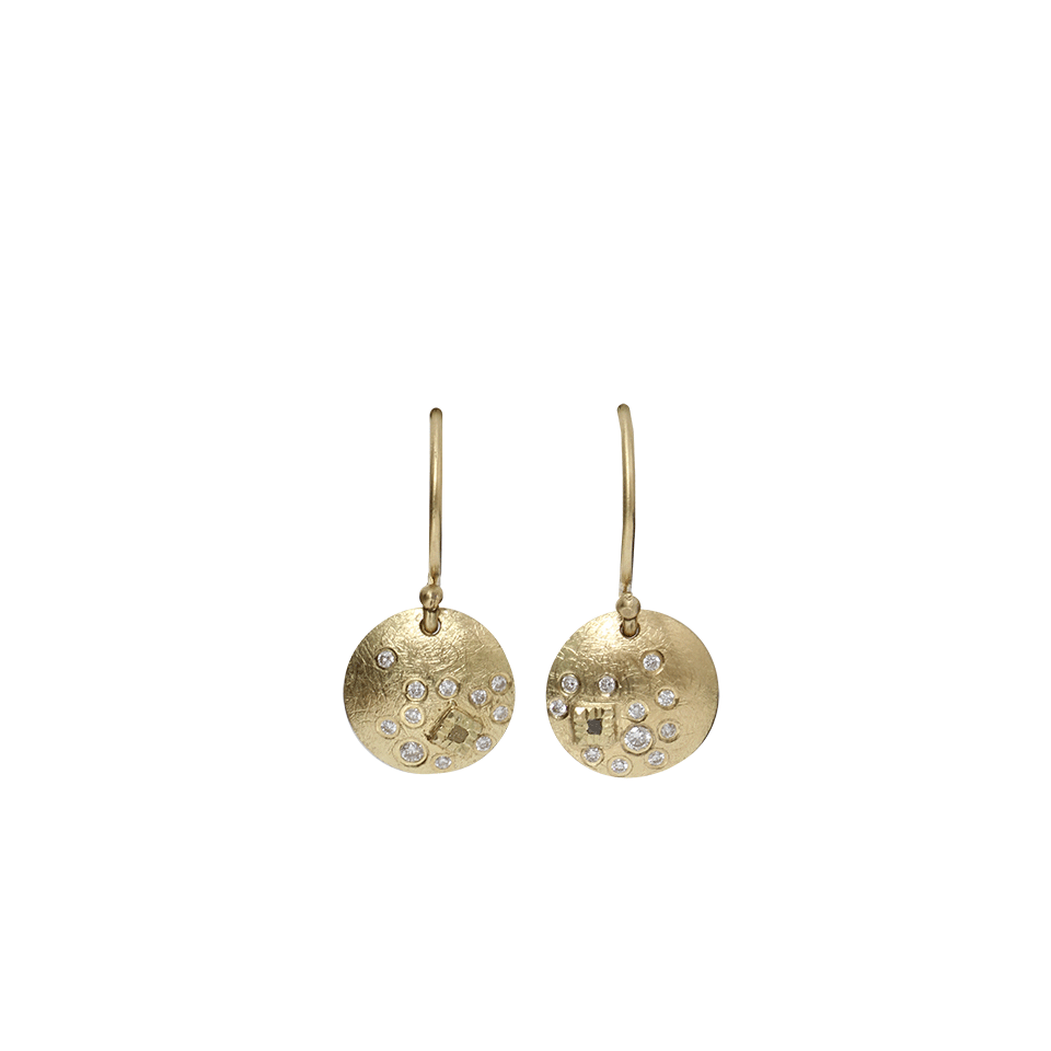 TODD REED, Diamond Circle Earrings