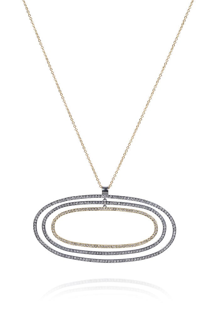 TODD REED, Diamond Circles Pendant Necklace