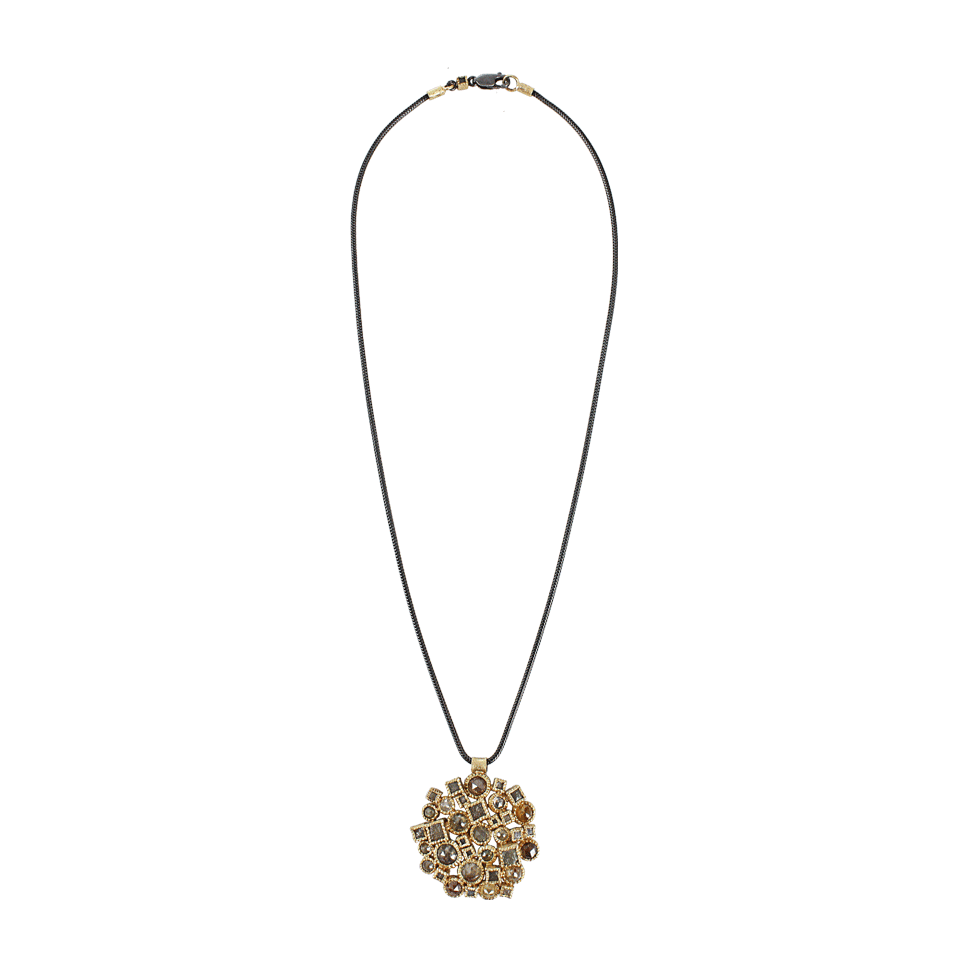 TODD REED, Diamond Cluster Pendant Necklace