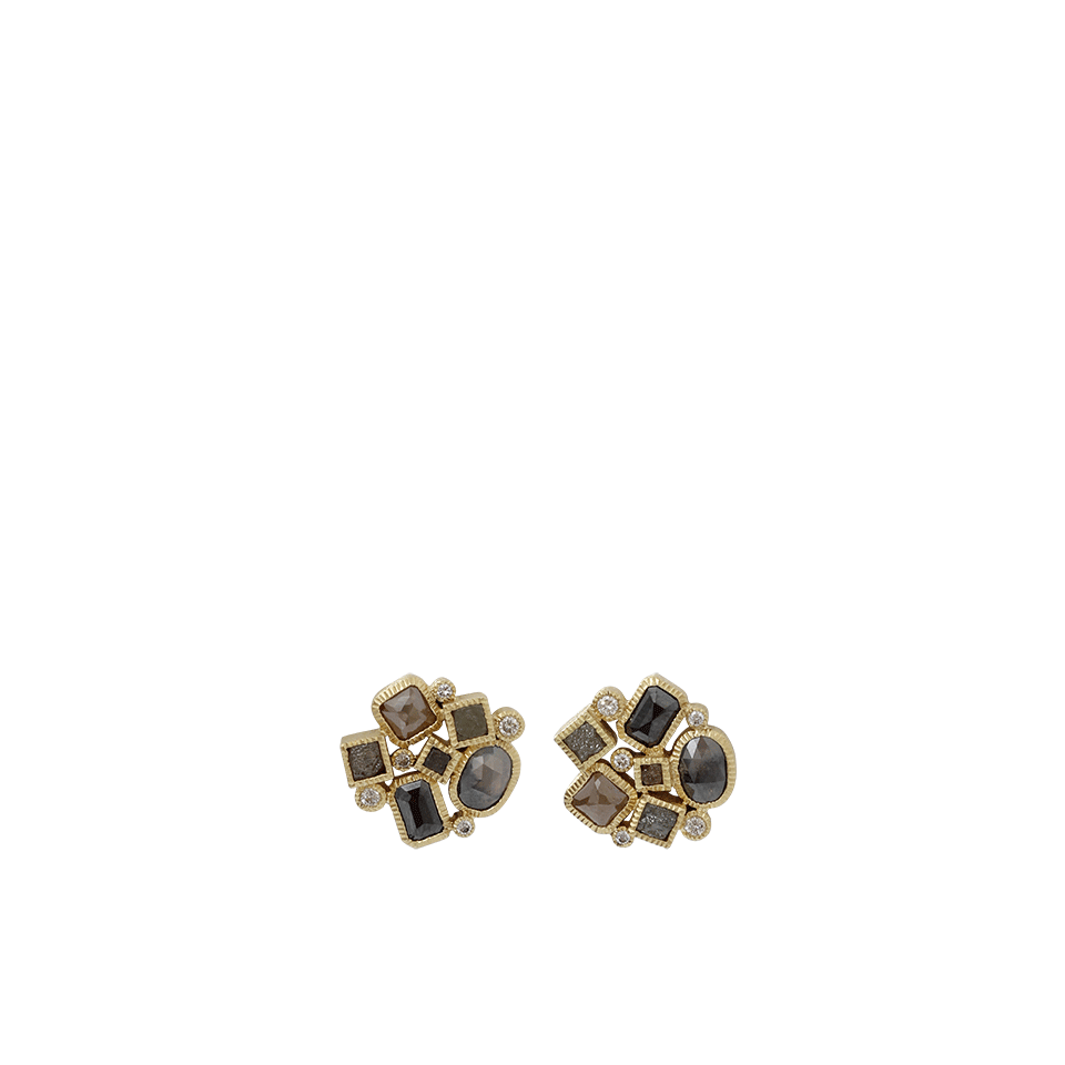 TODD REED, Diamond Cluster Stud Earrings