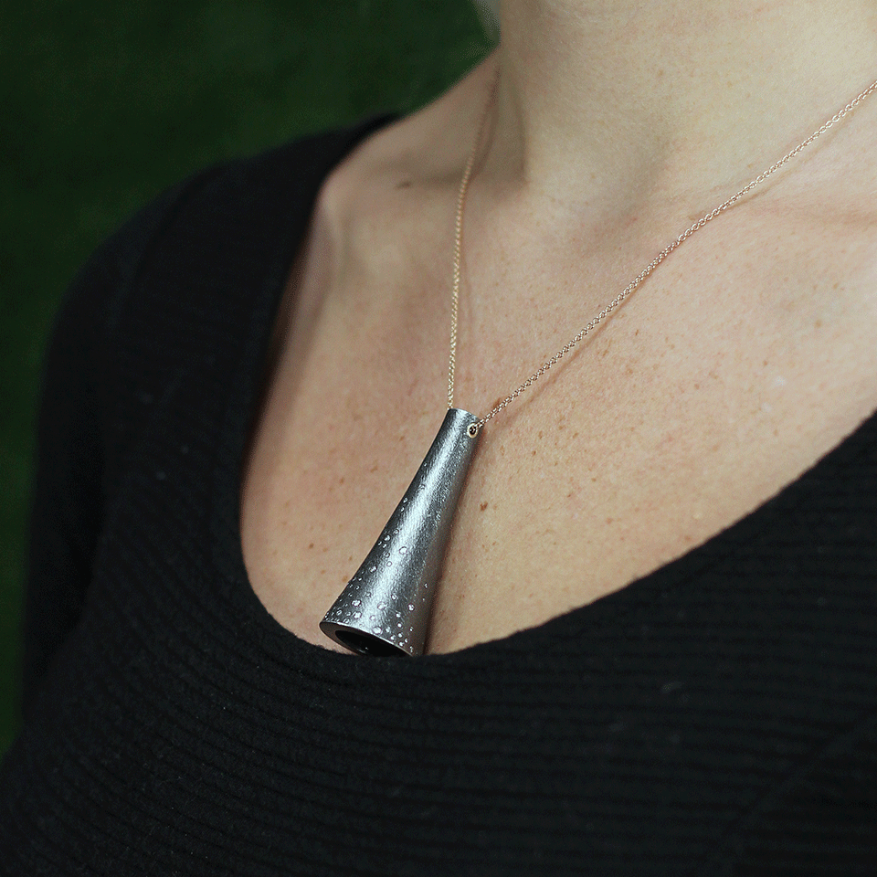 TODD REED, Diamond Cone Pendant Necklace