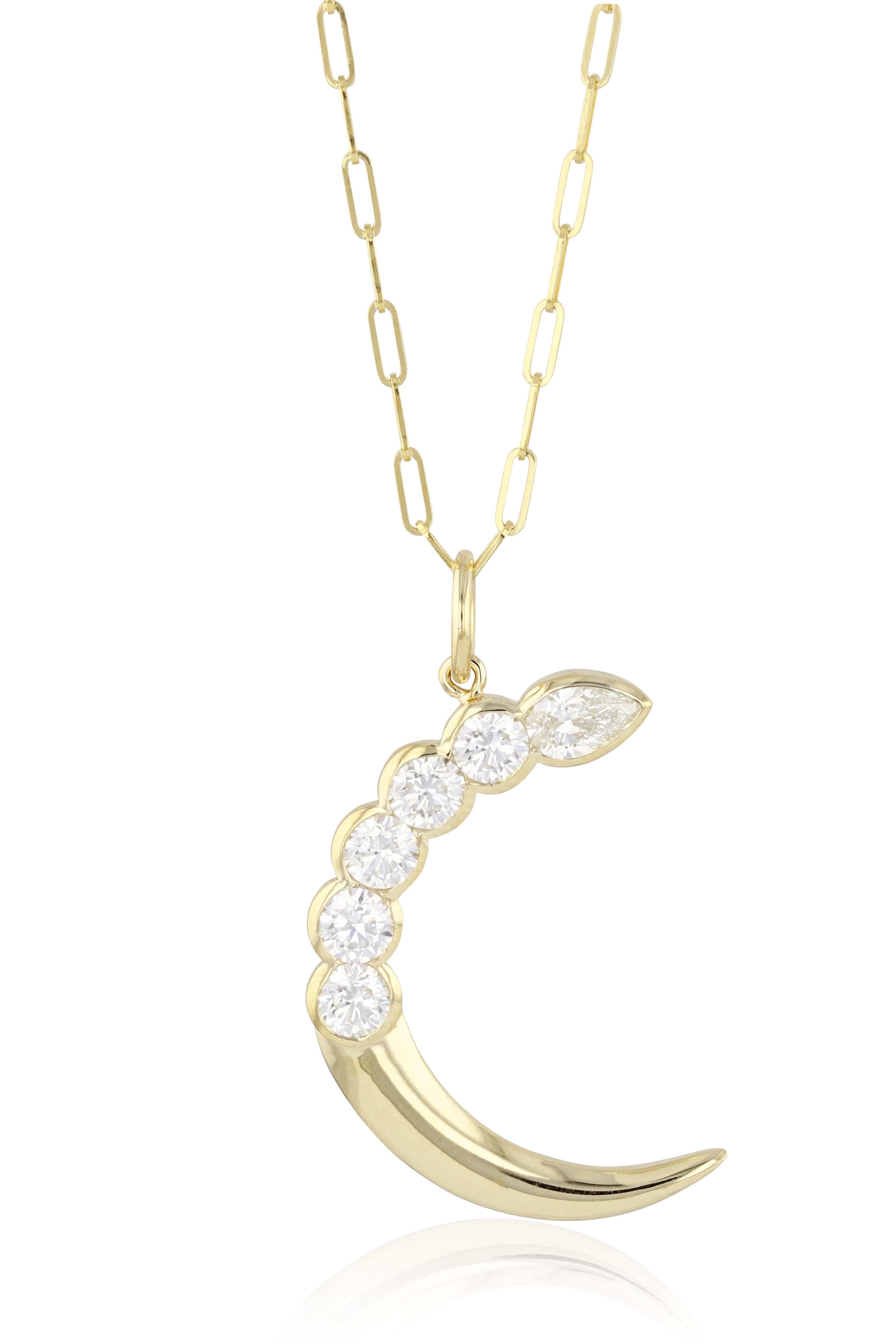 PHILLIPS HOUSE, Diamond Cuddle Crescent Necklace