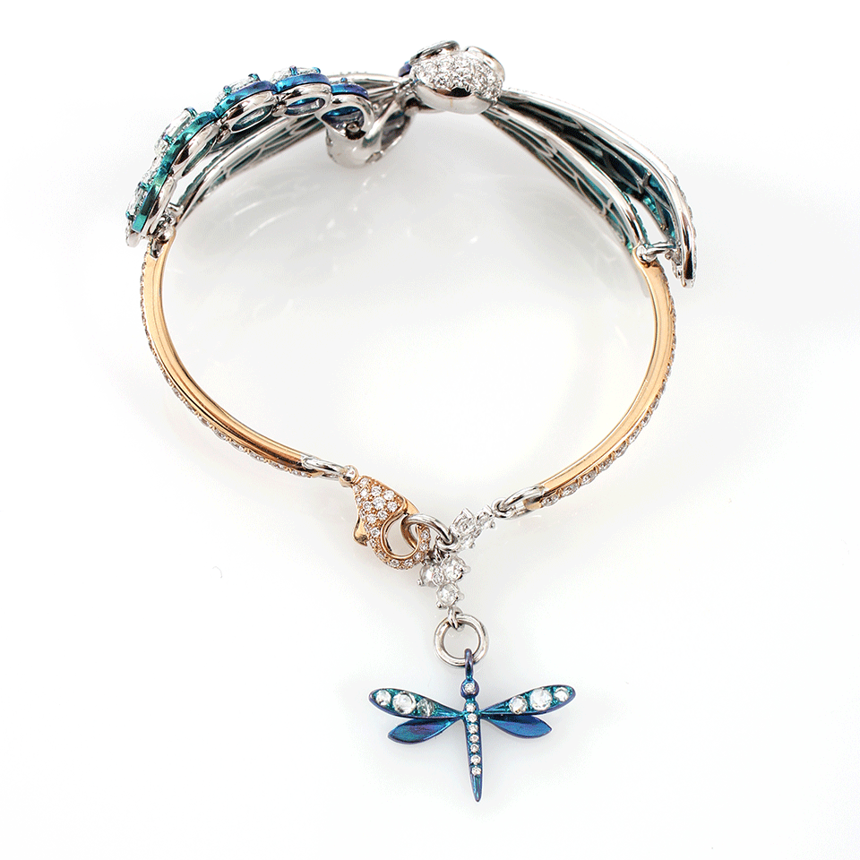 ARUNASHI, Diamond Dragonfly Bracelet