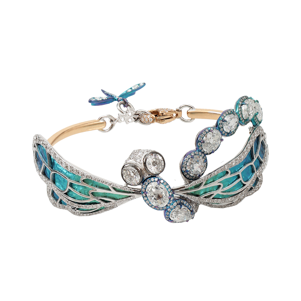 ARUNASHI, Diamond Dragonfly Bracelet