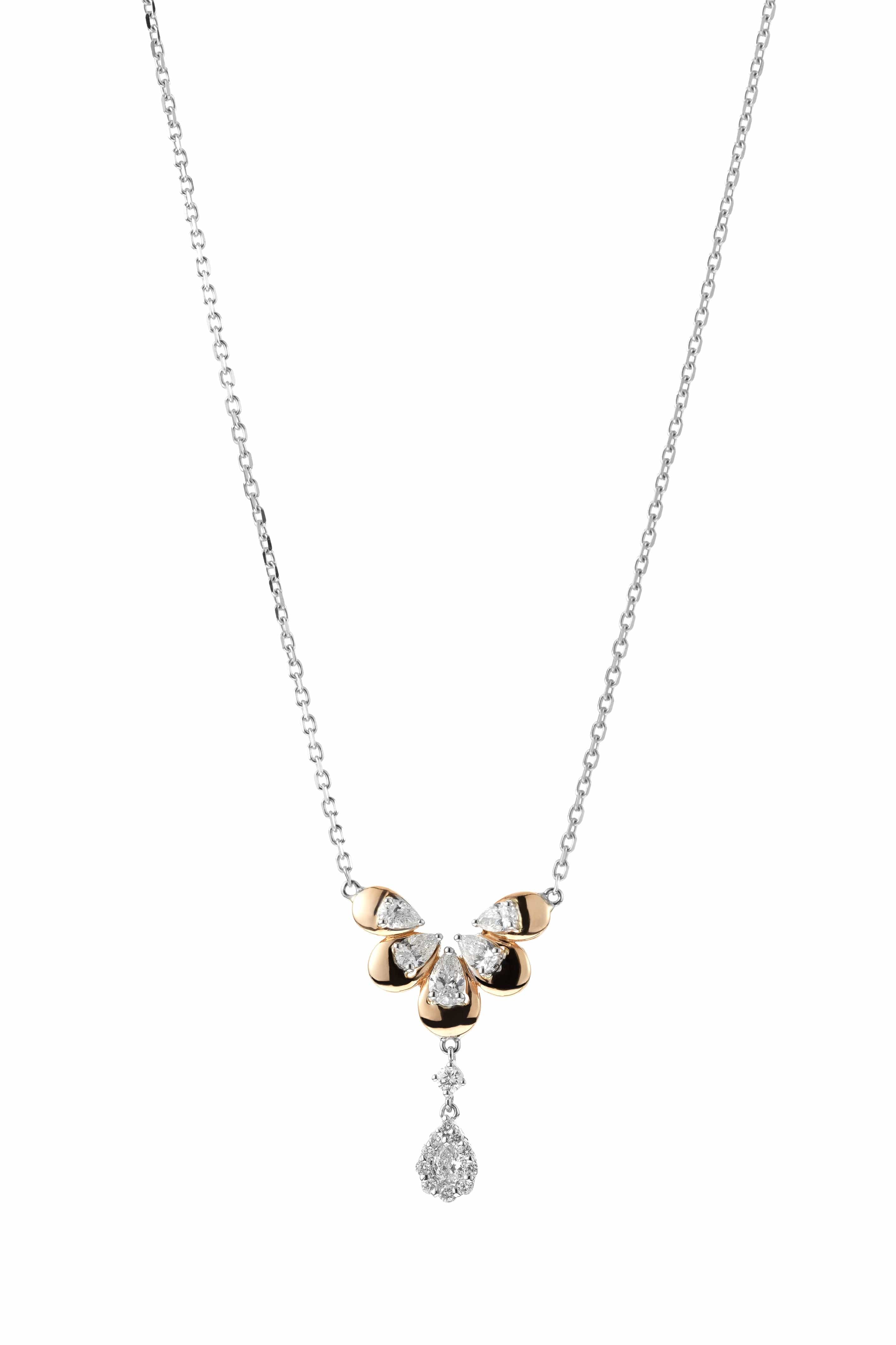 YEPREM JEWELLERY, Diamond Drop Necklace