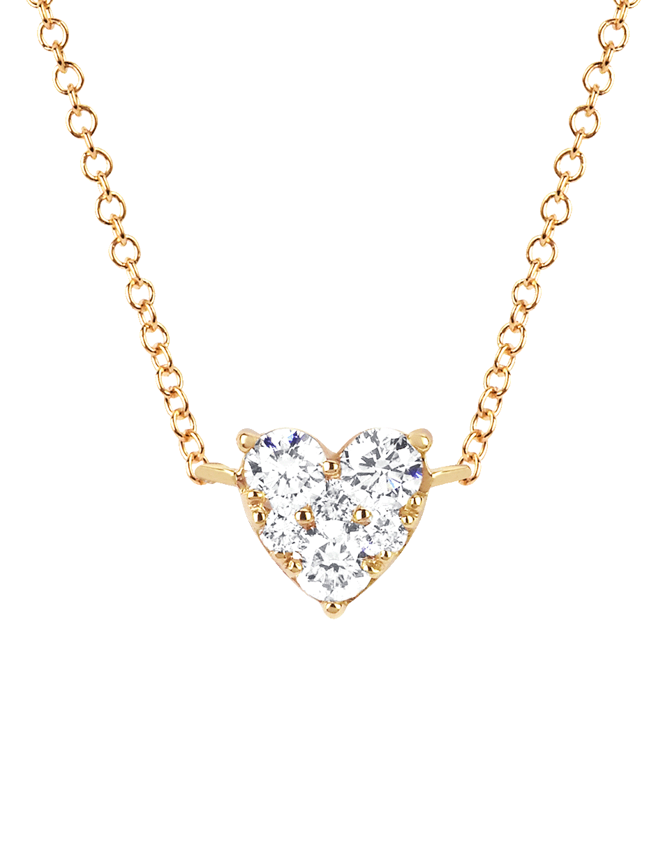 EF COLLECTION, Diamond Heart Choker Necklace