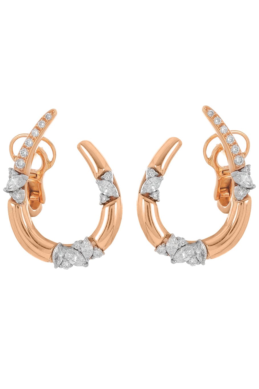 YEPREM JEWELLERY, Diamond Hook Earrings