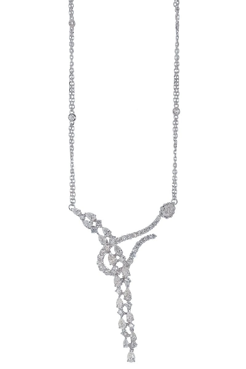 YEPREM JEWELLERY, Diamond Hook Necklace