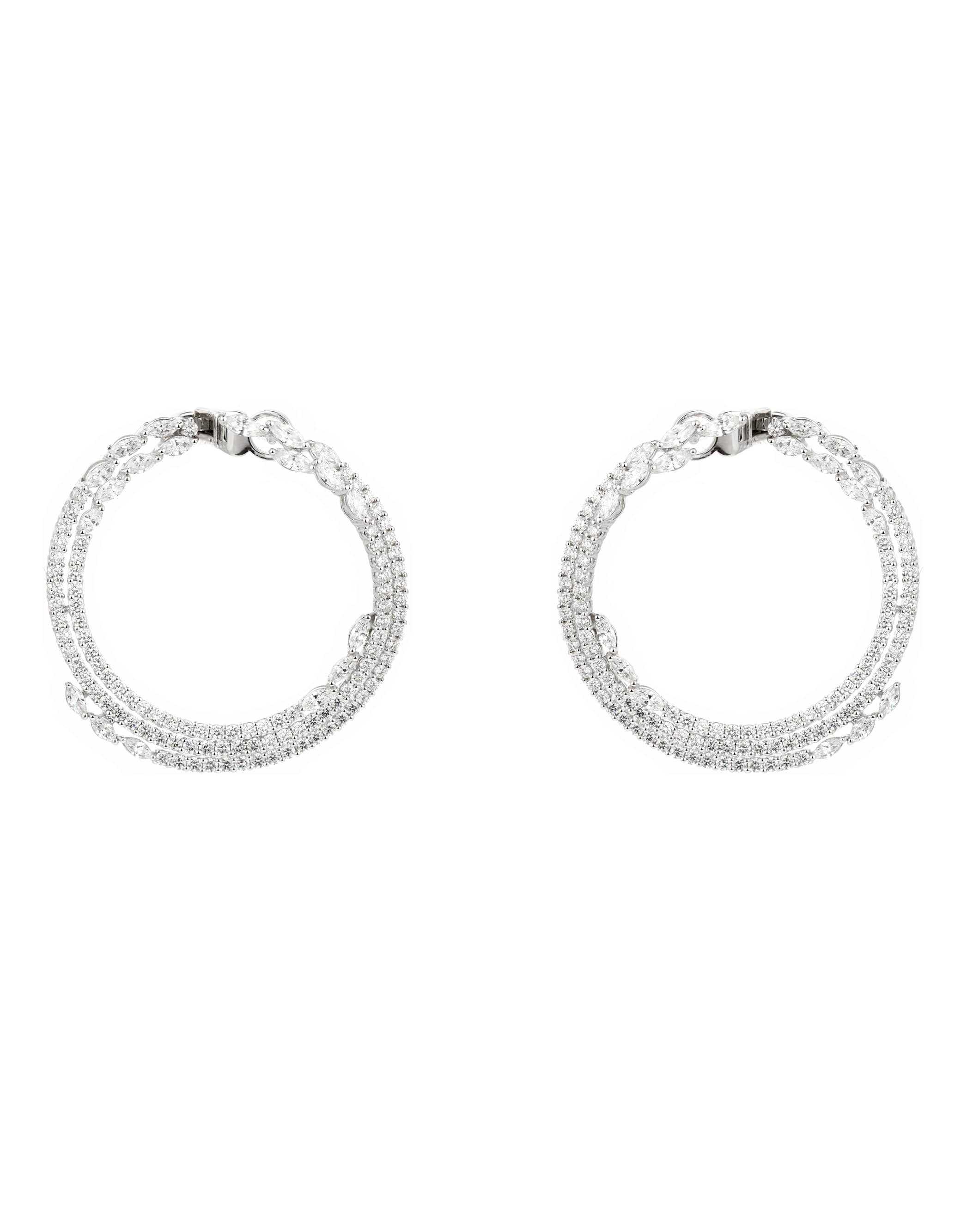 YEPREM JEWELLERY, Diamond Hoop Earrings