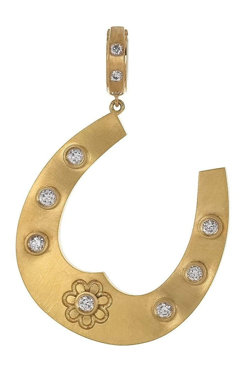 LEIGH MAXWELL, Diamond Horseshoe Pendant