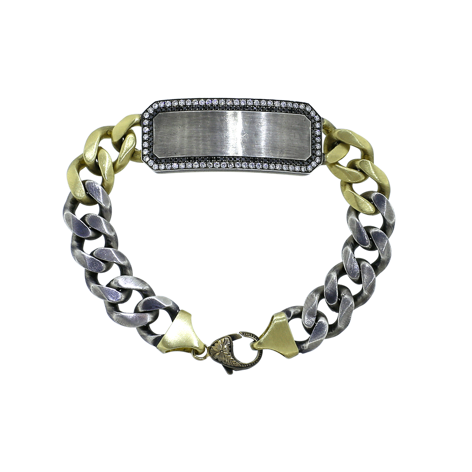 SYLVA & CIE, Diamond ID Plate Bracelet