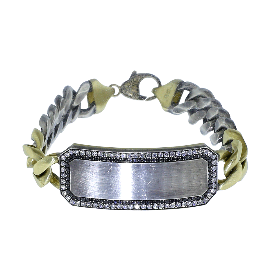 SYLVA & CIE, Diamond ID Plate Bracelet