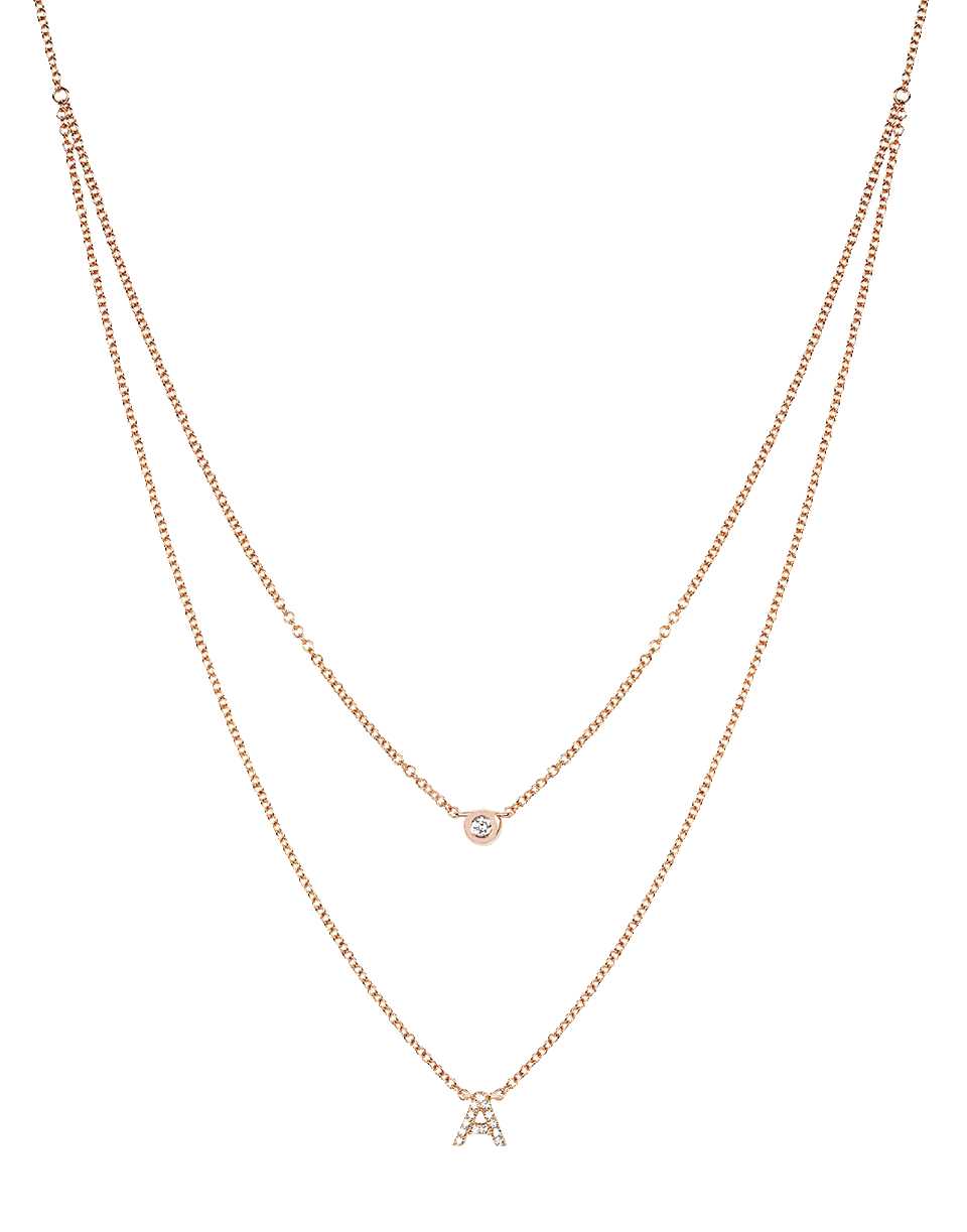 EF COLLECTION, Diamond Initial Choker Necklace