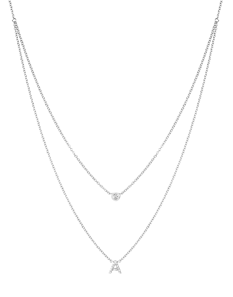 EF COLLECTION, Diamond Initial Choker Necklace