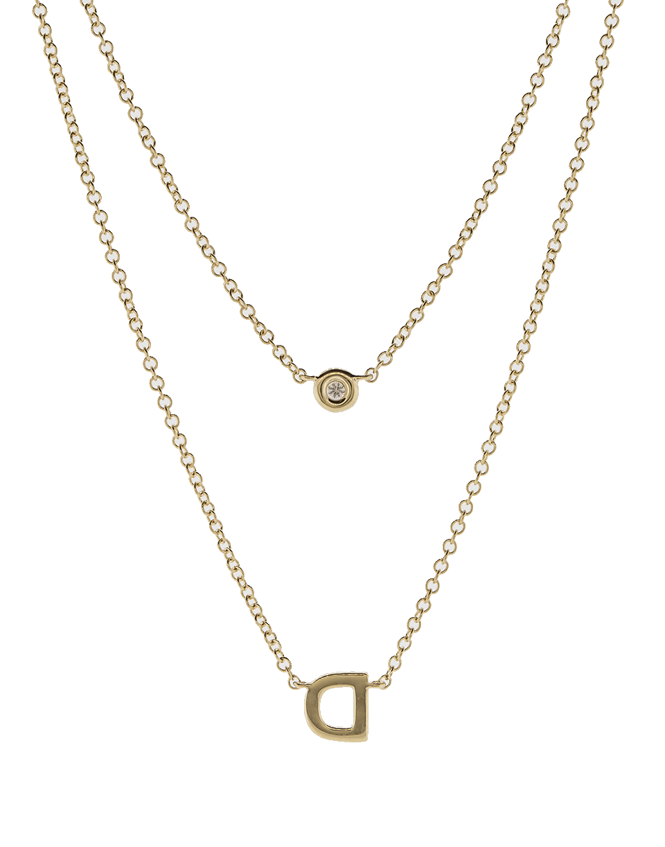 EF COLLECTION, Diamond Initial D Choker Necklace