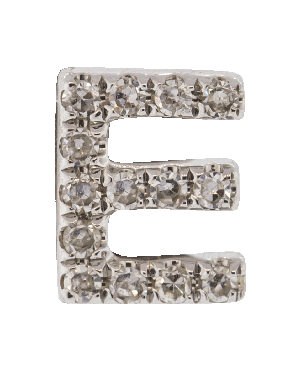 EF COLLECTION, Diamond Initial E Stud Earring