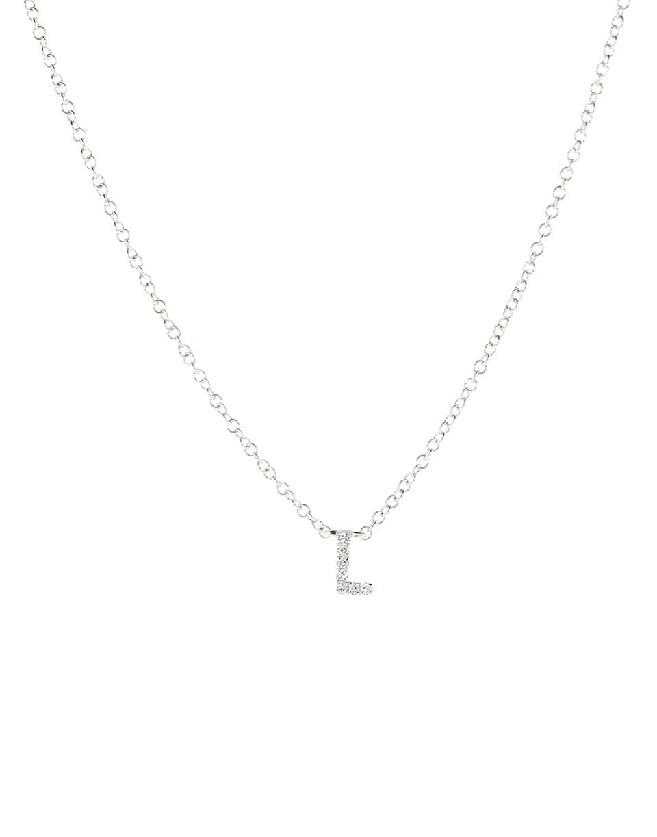 EF COLLECTION, Diamond Initial L Necklace