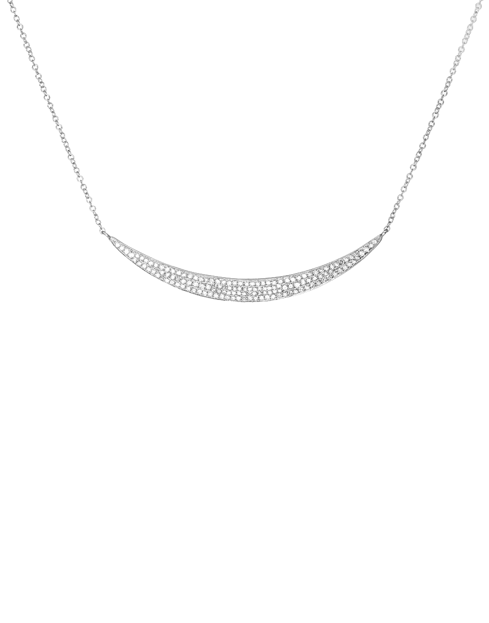 EF COLLECTION, Diamond Jumbo Crescent Necklace