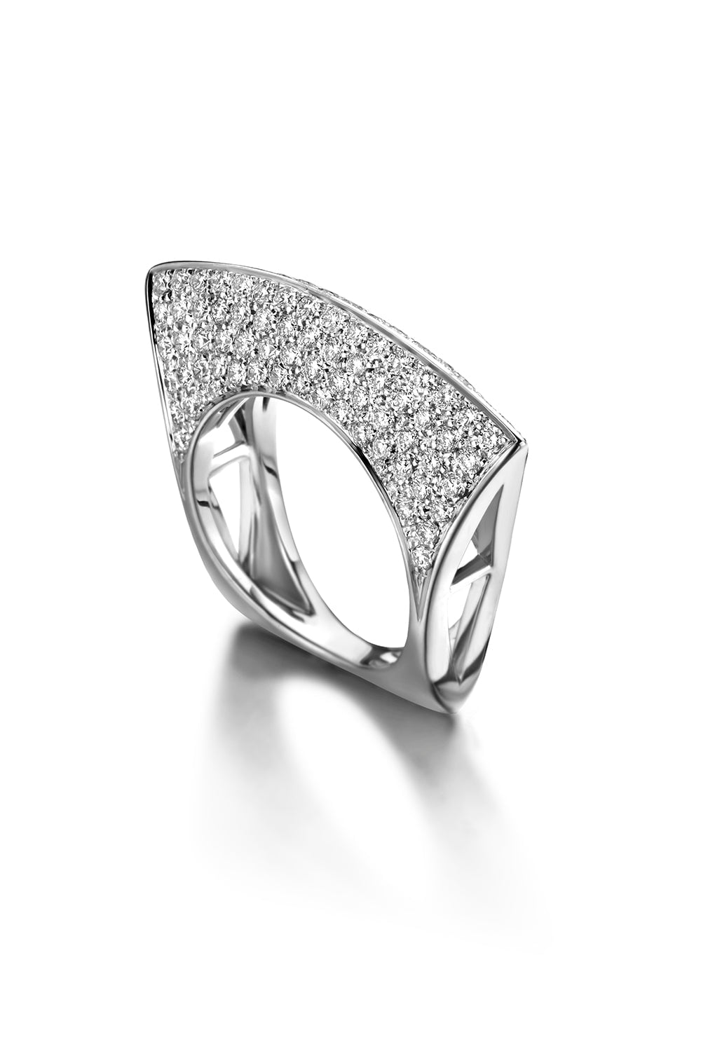 DRIES CRIEL, Diamond Lotus Ring - White Gold