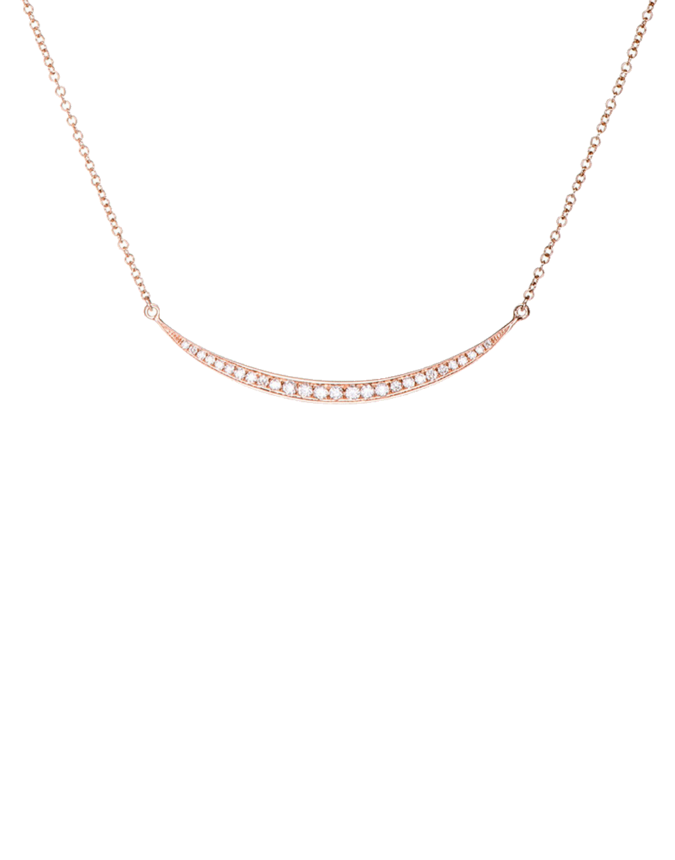 EF COLLECTION, Diamond Mini Crescent Necklace