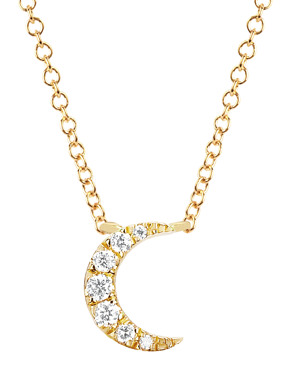 EF COLLECTION, Diamond Moon Choker Necklace