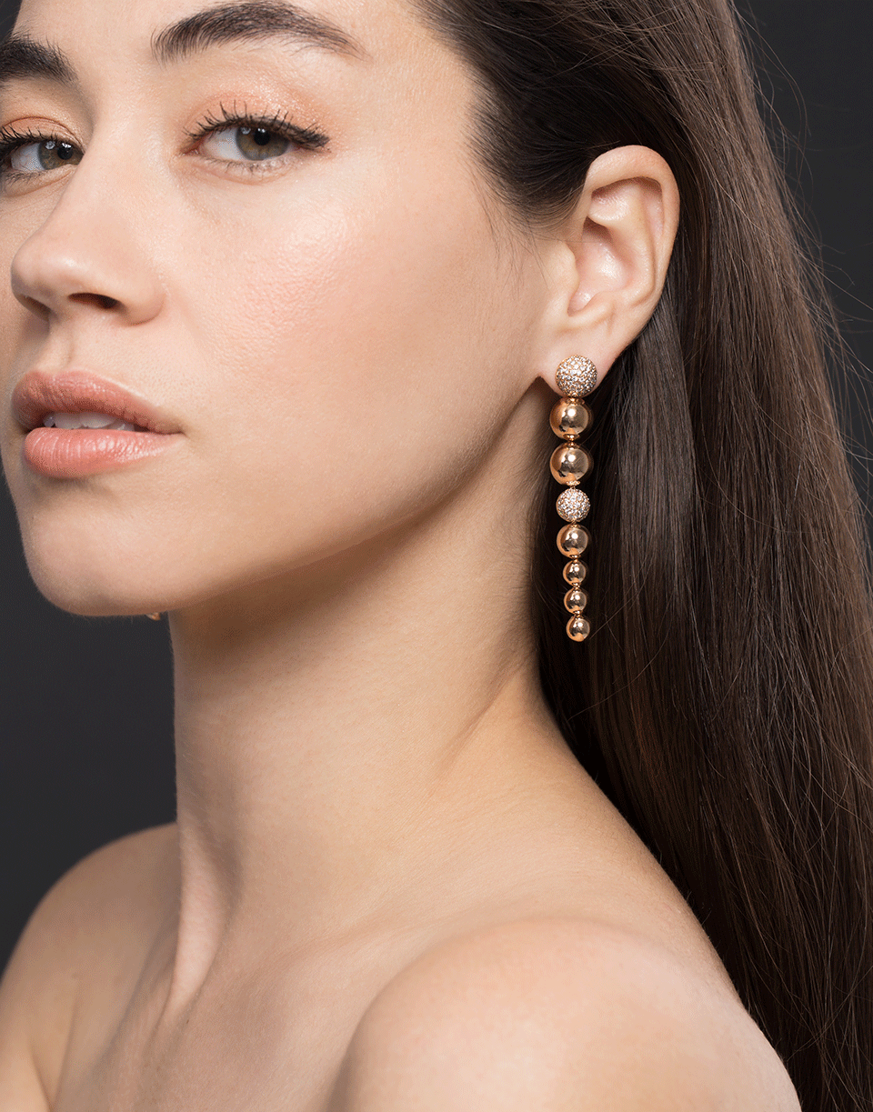 CARLA AMORIM, Diamond Pave Centipede Earrings