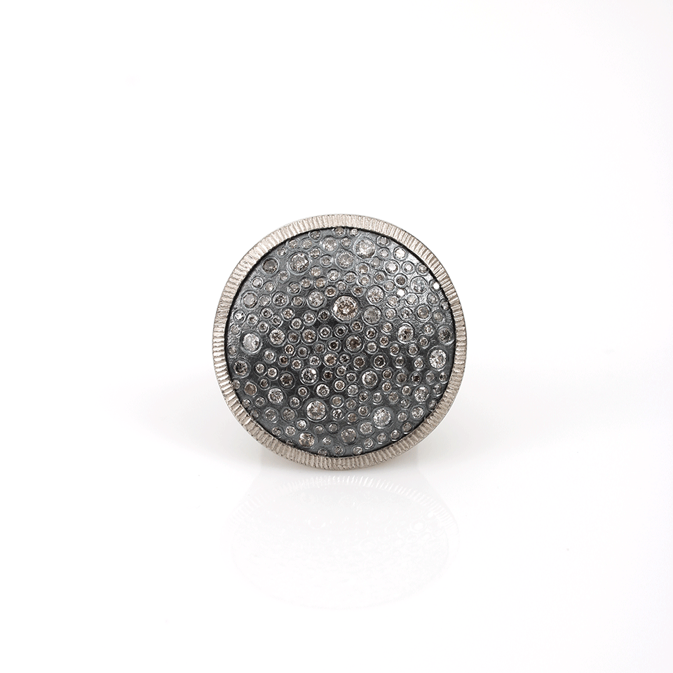 TODD REED, Diamond Pave Circle Ring